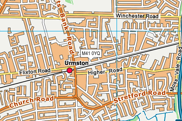 M41 0YQ map - OS VectorMap District (Ordnance Survey) M41 0YQ map - OS VectorMap District (Ordnance Survey)