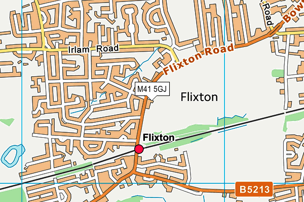 M41 5GJ map - OS VectorMap District (Ordnance Survey) M41 5GJ map - OS VectorMap District (Ordnance Survey)