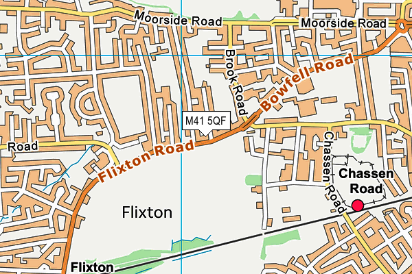 M41 5QF map - OS VectorMap District (Ordnance Survey) M41 5QF map - OS VectorMap District (Ordnance Survey)