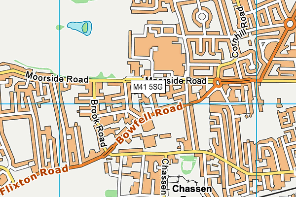 M41 5SG map - OS VectorMap District (Ordnance Survey) M41 5SG map - OS VectorMap District (Ordnance Survey)