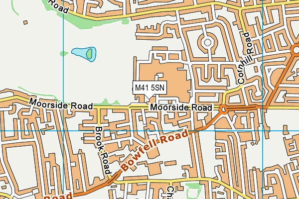 M41 5SN map - OS VectorMap District (Ordnance Survey) M41 5SN map - OS VectorMap District (Ordnance Survey)