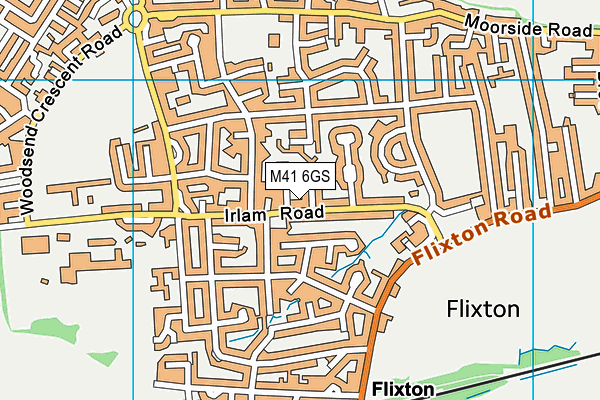 M41 6GS map - OS VectorMap District (Ordnance Survey) M41 6GS map - OS VectorMap District (Ordnance Survey)