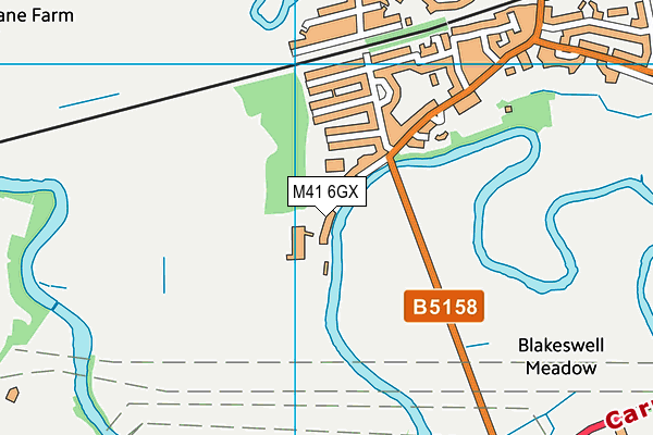 M41 6GX map - OS VectorMap District (Ordnance Survey) M41 6GX map - OS VectorMap District (Ordnance Survey)