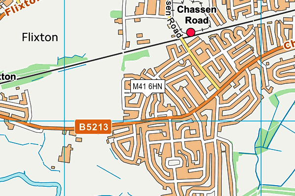 M41 6HN map - OS VectorMap District (Ordnance Survey) M41 6HN map - OS VectorMap District (Ordnance Survey)