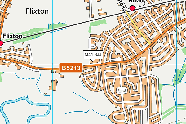 M41 6JJ map - OS VectorMap District (Ordnance Survey) M41 6JJ map - OS VectorMap District (Ordnance Survey)