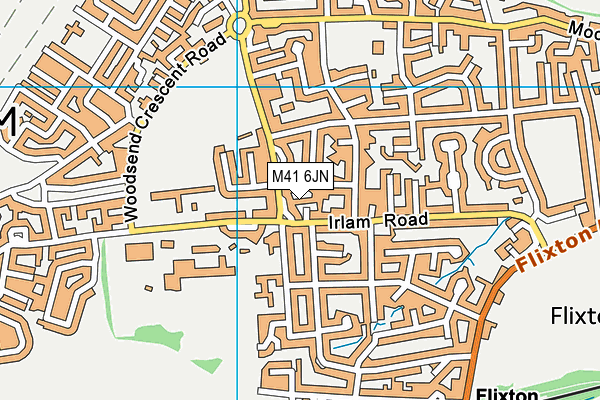 M41 6JN map - OS VectorMap District (Ordnance Survey) M41 6JN map - OS VectorMap District (Ordnance Survey)