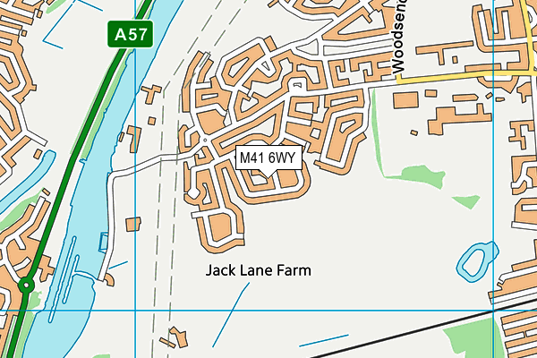 M41 6WY map - OS VectorMap District (Ordnance Survey) M41 6WY map - OS VectorMap District (Ordnance Survey)