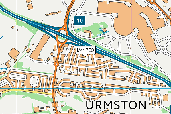 M41 7EQ map - OS VectorMap District (Ordnance Survey)