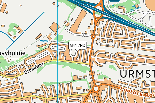 M41 7ND map - OS VectorMap District (Ordnance Survey) M41 7ND map - OS VectorMap District (Ordnance Survey)
