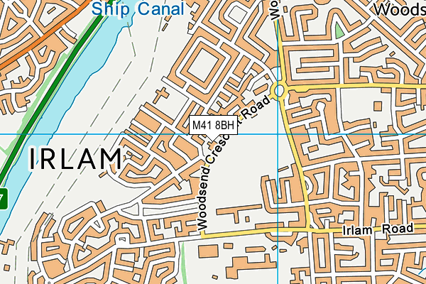 M41 8BH map - OS VectorMap District (Ordnance Survey) M41 8BH map - OS VectorMap District (Ordnance Survey)