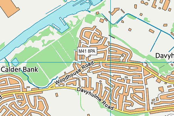 M41 8PA map - OS VectorMap District (Ordnance Survey) M41 8PA map - OS VectorMap District (Ordnance Survey)