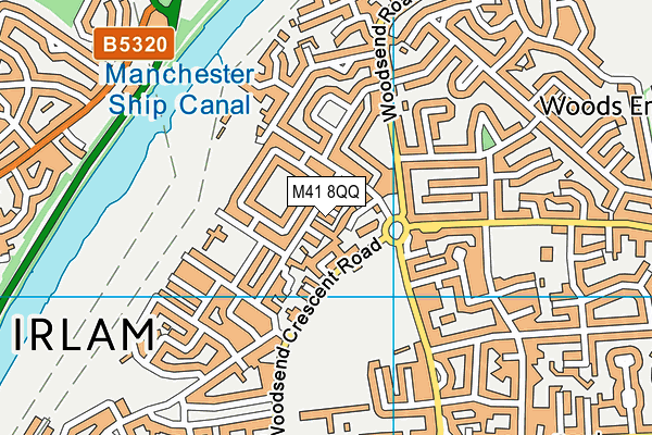 M41 8QQ map - OS VectorMap District (Ordnance Survey) M41 8QQ map - OS VectorMap District (Ordnance Survey)