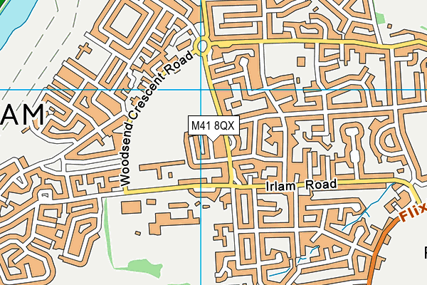 M41 8QX map - OS VectorMap District (Ordnance Survey) M41 8QX map - OS VectorMap District (Ordnance Survey)