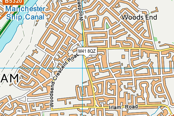 M41 8QZ map - OS VectorMap District (Ordnance Survey) M41 8QZ map - OS VectorMap District (Ordnance Survey)