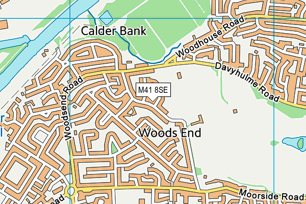 M41 8SE map - OS VectorMap District (Ordnance Survey) M41 8SE map - OS VectorMap District (Ordnance Survey)