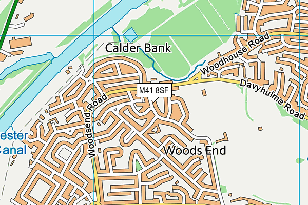 M41 8SF map - OS VectorMap District (Ordnance Survey) M41 8SF map - OS VectorMap District (Ordnance Survey)