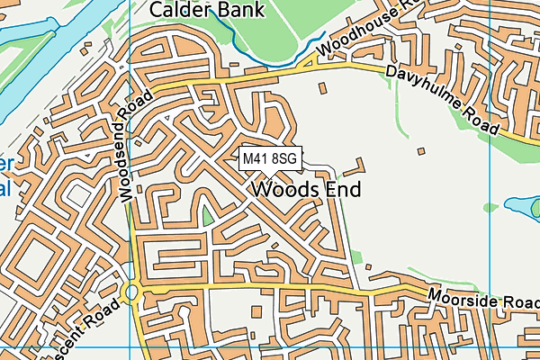 M41 8SG map - OS VectorMap District (Ordnance Survey) M41 8SG map - OS VectorMap District (Ordnance Survey)