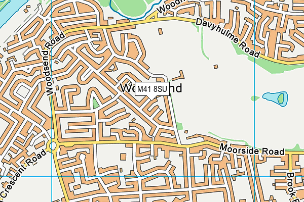 M41 8SU map - OS VectorMap District (Ordnance Survey) M41 8SU map - OS VectorMap District (Ordnance Survey)