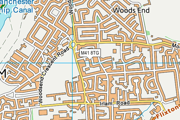 M41 8TG map - OS VectorMap District (Ordnance Survey) M41 8TG map - OS VectorMap District (Ordnance Survey)
