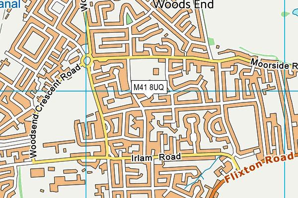 M41 8UQ map - OS VectorMap District (Ordnance Survey) M41 8UQ map - OS VectorMap District (Ordnance Survey)