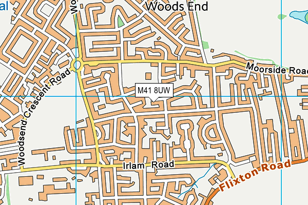 M41 8UW map - OS VectorMap District (Ordnance Survey) M41 8UW map - OS VectorMap District (Ordnance Survey)