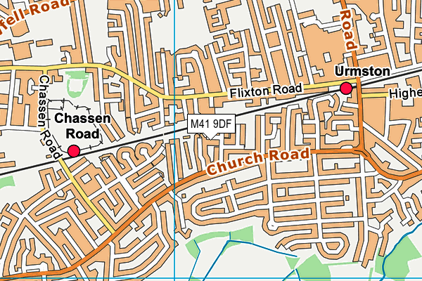 M41 9DF map - OS VectorMap District (Ordnance Survey) M41 9DF map - OS VectorMap District (Ordnance Survey)