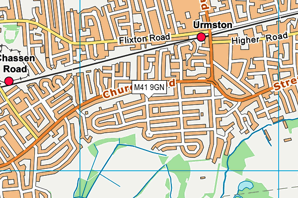 M41 9GN map - OS VectorMap District (Ordnance Survey) M41 9GN map - OS VectorMap District (Ordnance Survey)