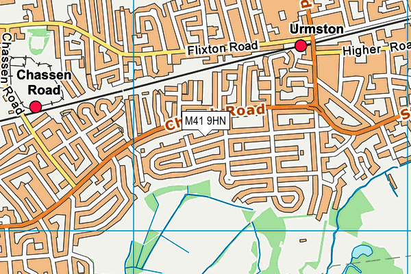 M41 9HN map - OS VectorMap District (Ordnance Survey) M41 9HN map - OS VectorMap District (Ordnance Survey)