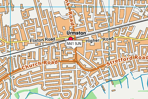 M41 9JN map - OS VectorMap District (Ordnance Survey) M41 9JN map - OS VectorMap District (Ordnance Survey)
