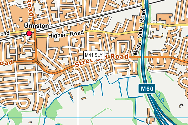M41 9LY map - OS VectorMap District (Ordnance Survey) M41 9LY map - OS VectorMap District (Ordnance Survey)