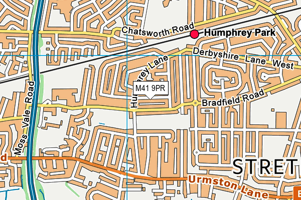 M41 9PR map - OS VectorMap District (Ordnance Survey) M41 9PR map - OS VectorMap District (Ordnance Survey)