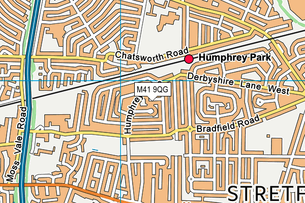 M41 9QG map - OS VectorMap District (Ordnance Survey) M41 9QG map - OS VectorMap District (Ordnance Survey)