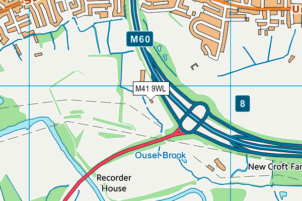 M41 9WL map - OS VectorMap District (Ordnance Survey) M41 9WL map - OS VectorMap District (Ordnance Survey)