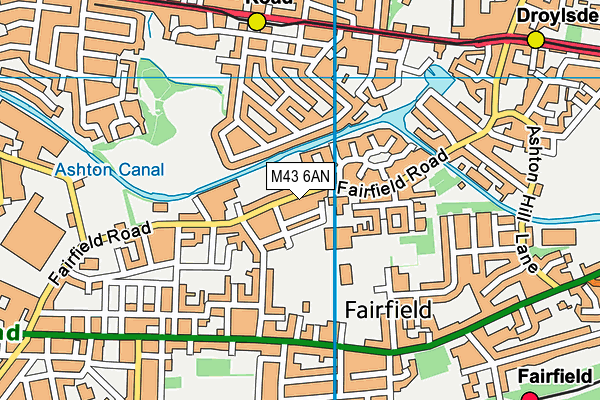 M43 6AN map - OS VectorMap District (Ordnance Survey) M43 6AN map - OS VectorMap District (Ordnance Survey)