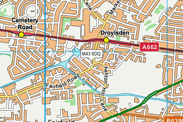 M43 6DQ map - OS VectorMap District (Ordnance Survey) M43 6DQ map - OS VectorMap District (Ordnance Survey)