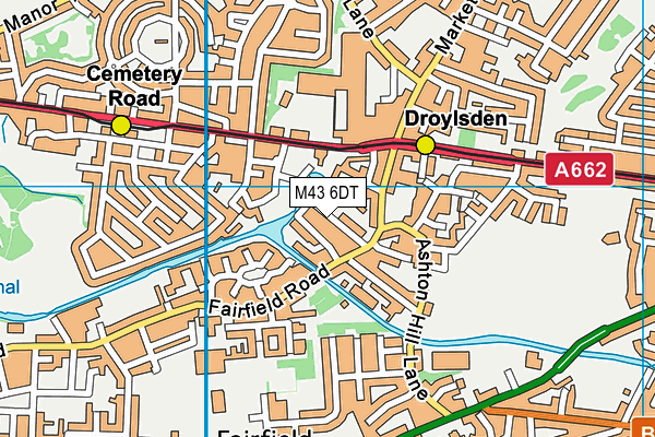 M43 6DT map - OS VectorMap District (Ordnance Survey) M43 6DT map - OS VectorMap District (Ordnance Survey)