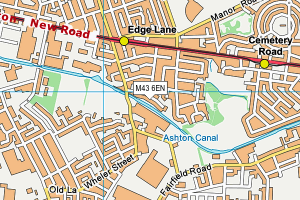 M43 6EN map - OS VectorMap District (Ordnance Survey) M43 6EN map - OS VectorMap District (Ordnance Survey)
