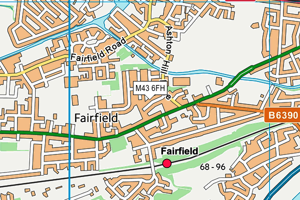 M43 6FH map - OS VectorMap District (Ordnance Survey) M43 6FH map - OS VectorMap District (Ordnance Survey)