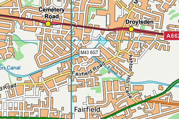 M43 6GT map - OS VectorMap District (Ordnance Survey) M43 6GT map - OS VectorMap District (Ordnance Survey)