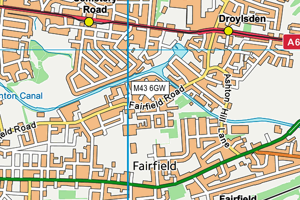 M43 6GW map - OS VectorMap District (Ordnance Survey) M43 6GW map - OS VectorMap District (Ordnance Survey)