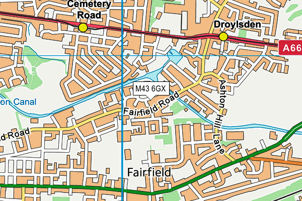 M43 6GX map - OS VectorMap District (Ordnance Survey) M43 6GX map - OS VectorMap District (Ordnance Survey)