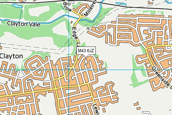 M43 6JZ map - OS VectorMap District (Ordnance Survey) M43 6JZ map - OS VectorMap District (Ordnance Survey)