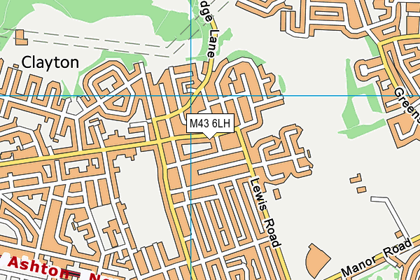 M43 6LH map - OS VectorMap District (Ordnance Survey) M43 6LH map - OS VectorMap District (Ordnance Survey)