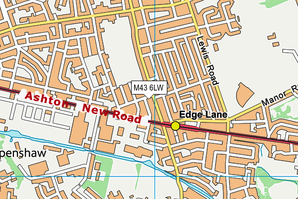 M43 6LW map - OS VectorMap District (Ordnance Survey) M43 6LW map - OS VectorMap District (Ordnance Survey)