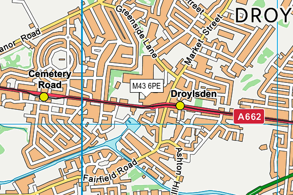 M43 6PE map - OS VectorMap District (Ordnance Survey) M43 6PE map - OS VectorMap District (Ordnance Survey)