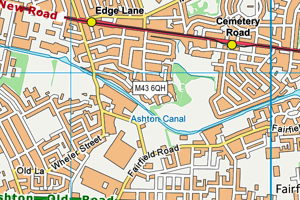M43 6QH map - OS VectorMap District (Ordnance Survey) M43 6QH map - OS VectorMap District (Ordnance Survey)
