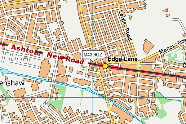 M43 6QZ map - OS VectorMap District (Ordnance Survey) M43 6QZ map - OS VectorMap District (Ordnance Survey)