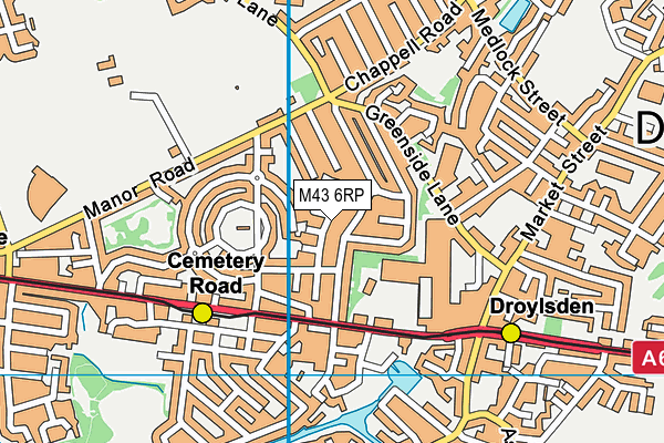 M43 6RP map - OS VectorMap District (Ordnance Survey) M43 6RP map - OS VectorMap District (Ordnance Survey)
