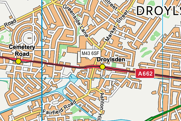 M43 6SF map - OS VectorMap District (Ordnance Survey) M43 6SF map - OS VectorMap District (Ordnance Survey)