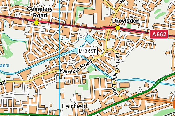 M43 6ST map - OS VectorMap District (Ordnance Survey) M43 6ST map - OS VectorMap District (Ordnance Survey)